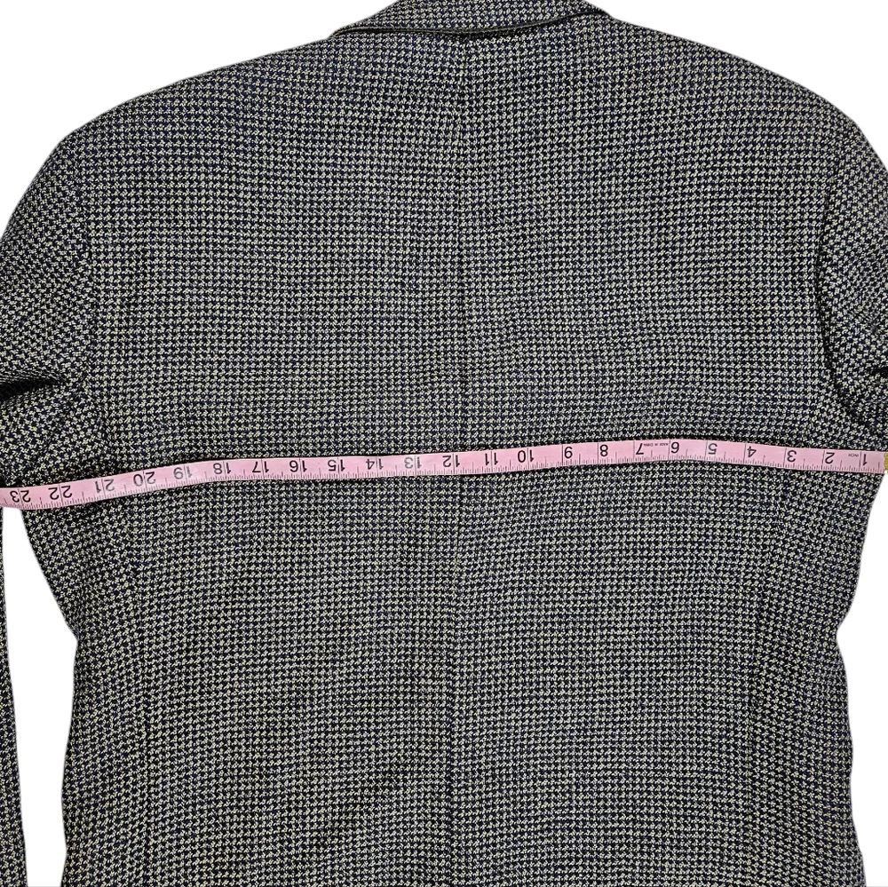 Hugo Boss Houndstooth Plaid Einstein Blazer Sport Coat Size 40R Lambswool Jacket